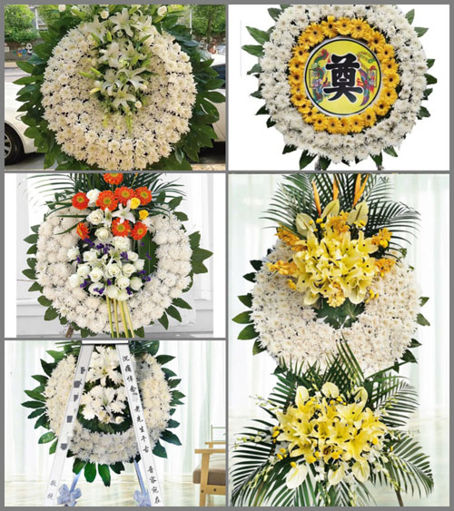 四川广安前锋区观塘镇花圈速递
